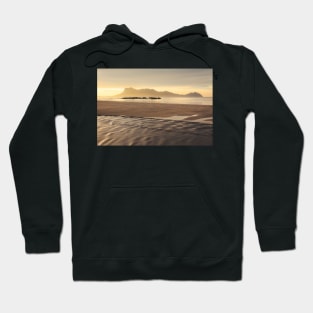 Golden light at beach in Borneo Hoodie